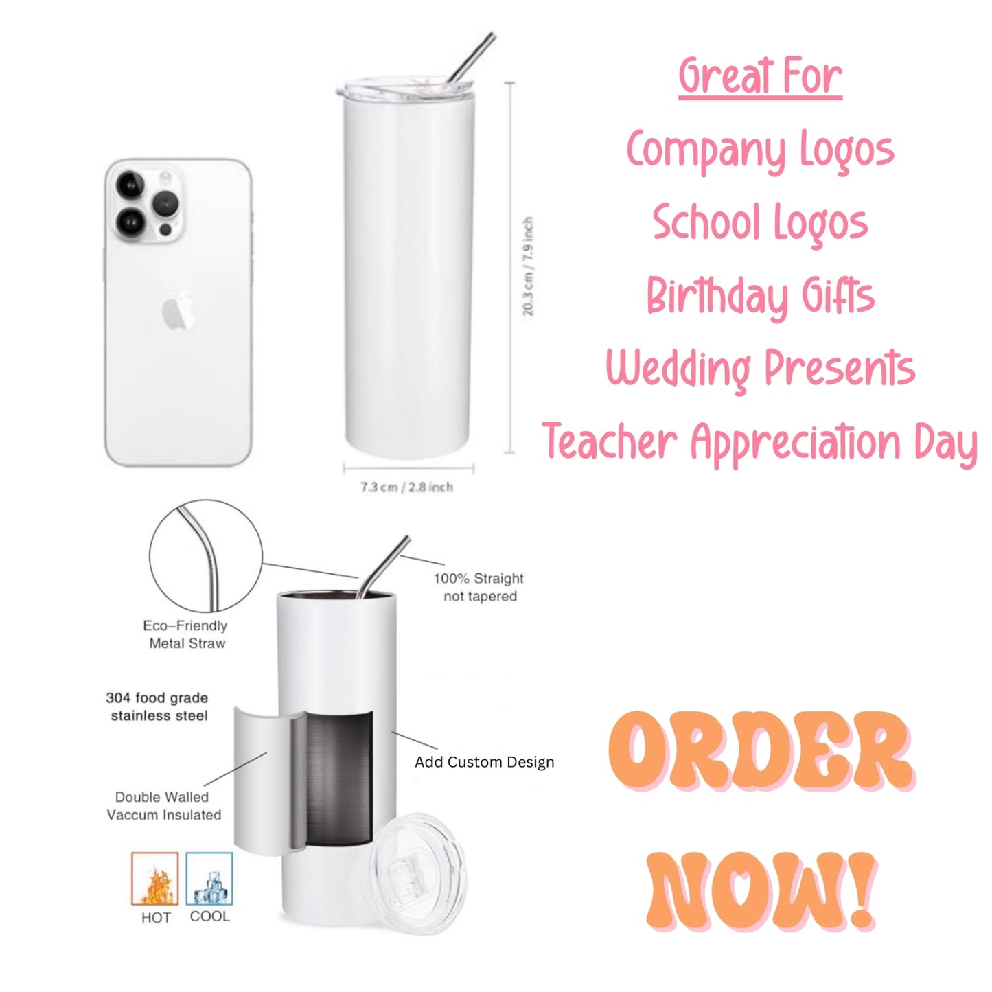 *CUSTOM* 20 oz. Tumbler