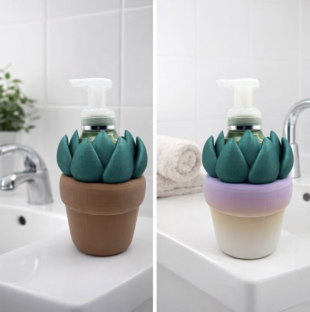 Cactus Foaming Soap Holder